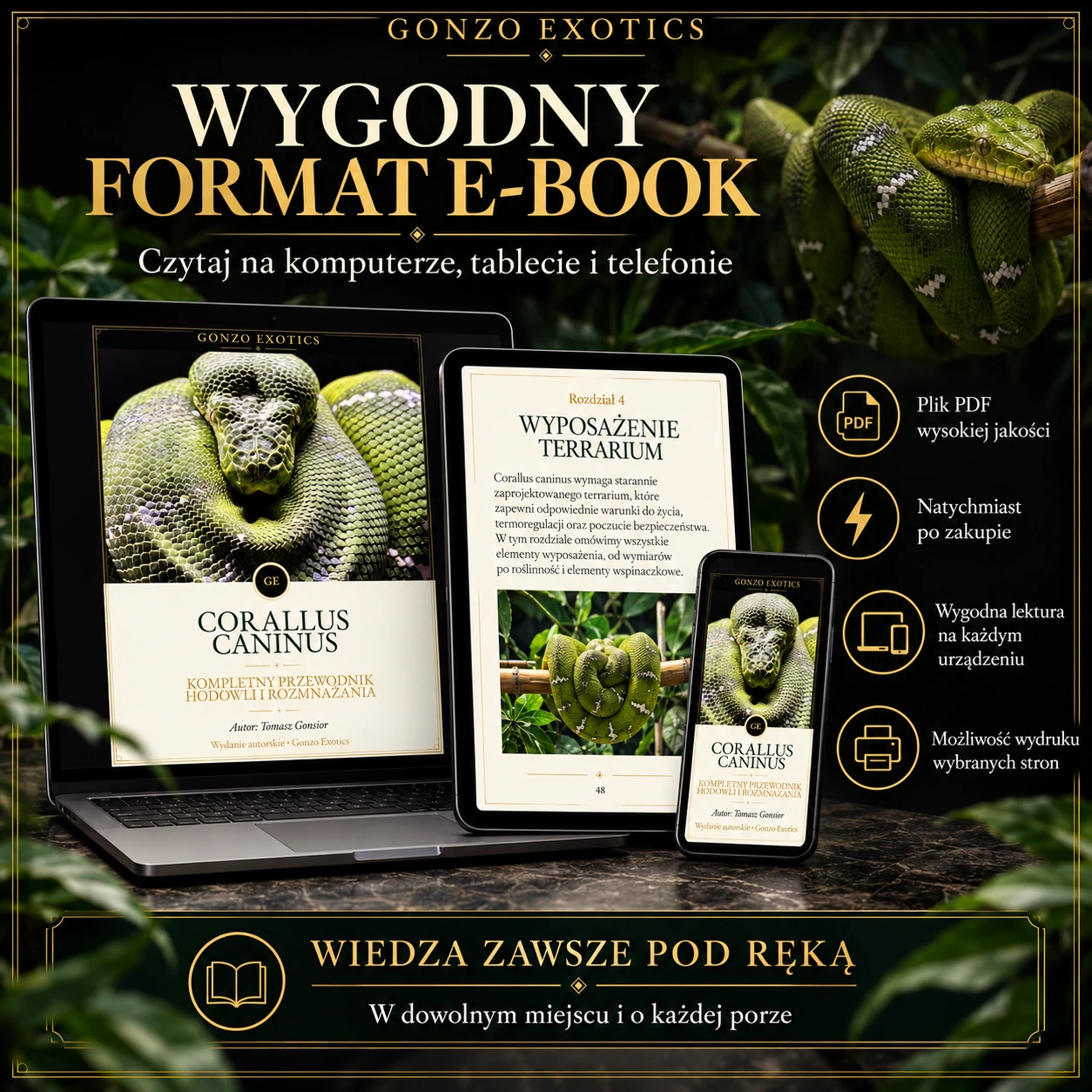 E-book Corallus caninus PDF na komputerze, tablecie i telefonie